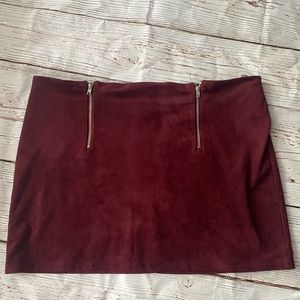 Forever 21 Suede Mini Skirt
